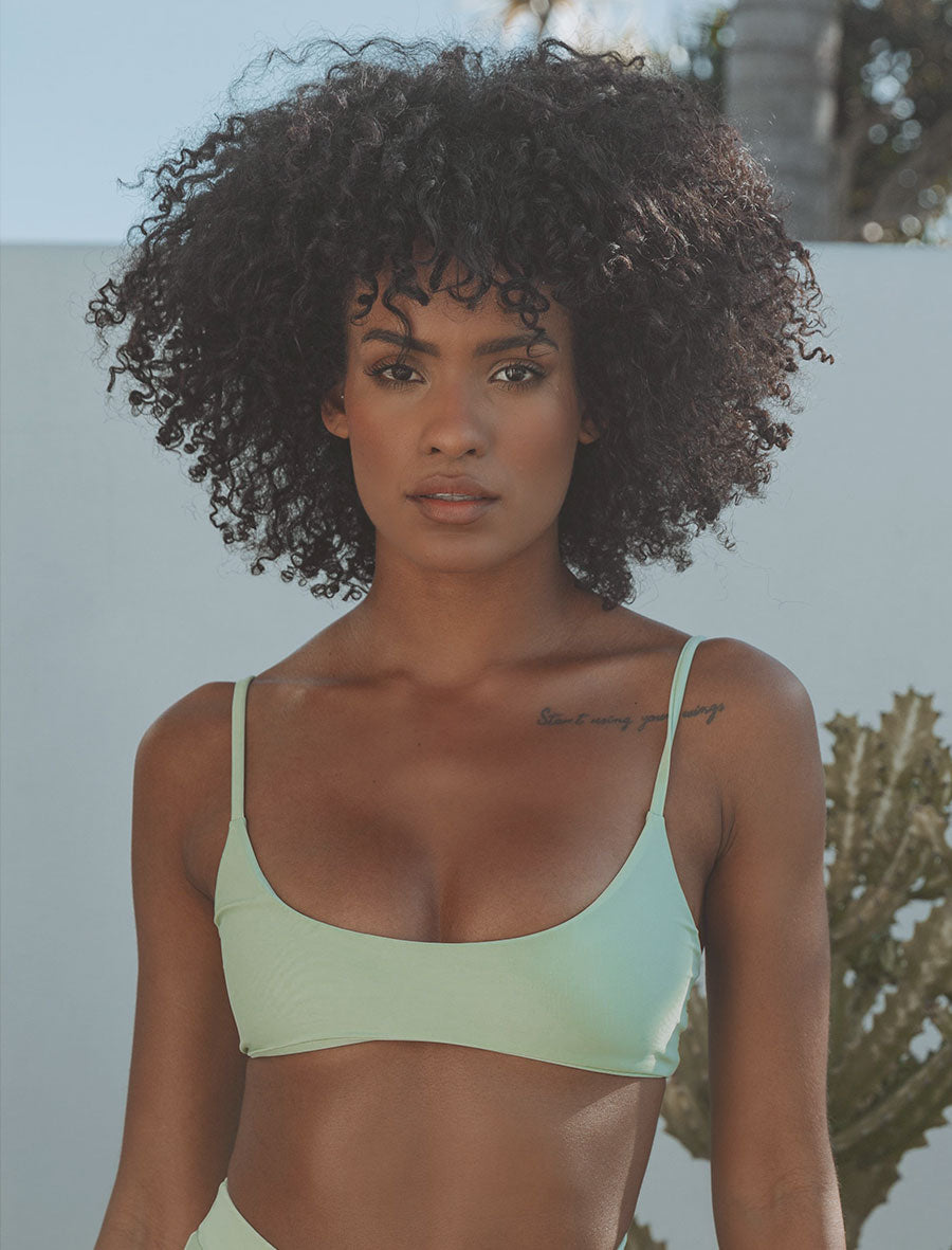 Esma - Bikini Top in Pistachio